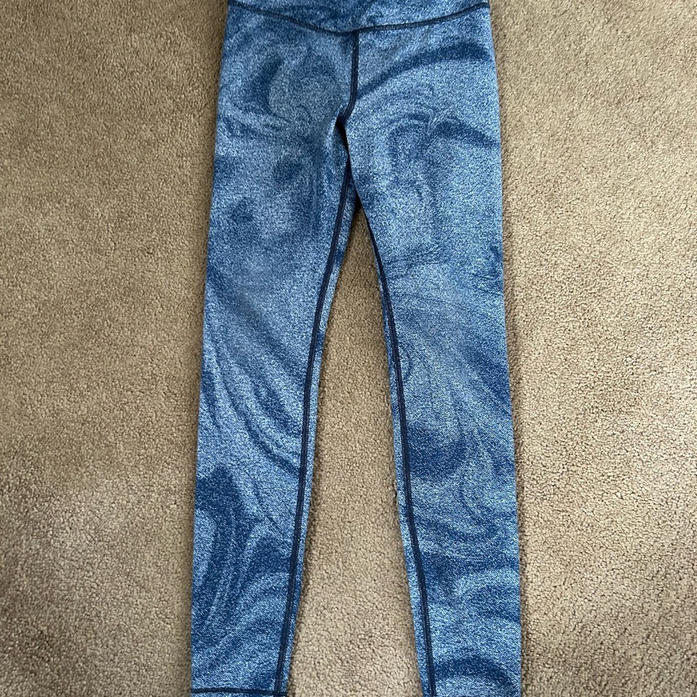 Athleta‎ Blue Swirl Kids Leggings